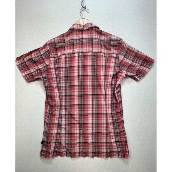 Kühl Men's Short Sleeves Button Up Shirt Size S Red Plaid Eluxor Pockets Casual - Picture 9 of 11